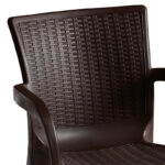 Πολυθρόνα Festive PP σκούρο καφέ