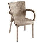 Τραπεζαρία Explore-Festive σετ 5τεμ PP cappuccino 150x90x73,5εκ.