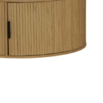 Τραπέζι σαλονιού Scandi  MDF σε φυσική απόχρωση Φ80x35.5εκ