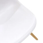 Καρέκλα Julita PP λευκό-φυσικό πόδι 46x50x82εκ