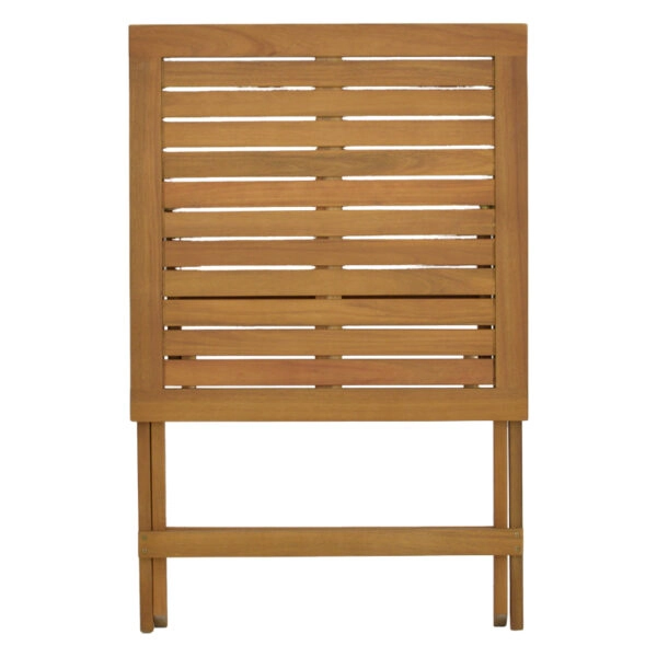 Τραπέζι Perdu πτυσσόμενο φυσικό ξύλο ακακίας 60x60x72εκ