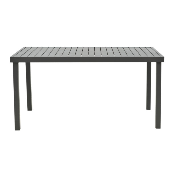 Τραπέζι Kliton   αλουμινίου ανθρακί 150x80x74εκ