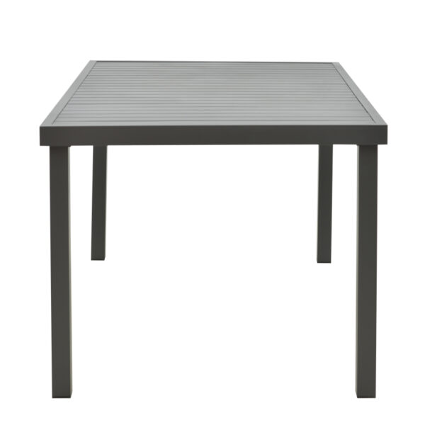 Τραπέζι Kliton   αλουμινίου ανθρακί 150x80x74εκ