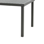 Τραπέζι Kliton   αλουμινίου ανθρακί 150x80x74εκ