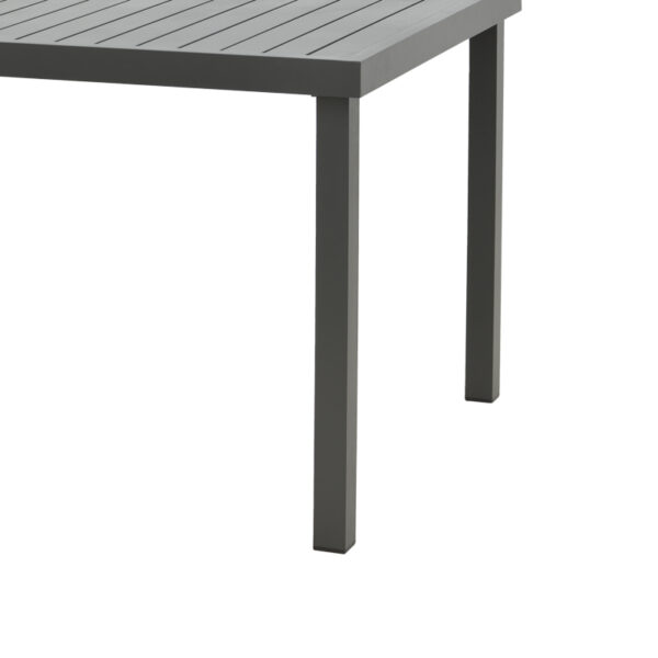 Τραπέζι Kliton   αλουμινίου ανθρακί 150x80x74εκ