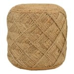 Σκαμπό Vladir Inart φυσικό 100% γιούτα 40x40x40εκ