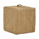 Σκαμπό Tresa Inart φυσικό 100% γιούτα 50x50x35εκ