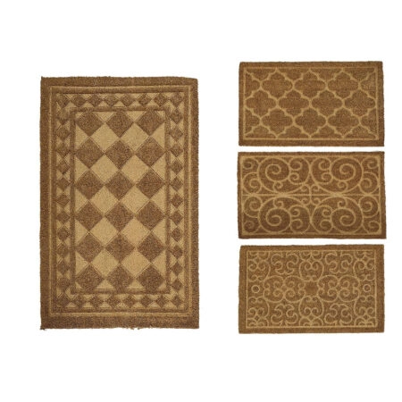 Χαλί Περίτεχνο Καφέ 45x75cm Σε 4 Σχέδια Καφέ