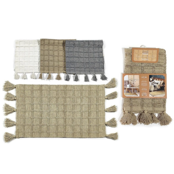 Χαλάκι 60% Βισκόζη/40% Βαμβάκι 50x80cm Σε 4 Χρώματα Πολύχρωμο