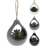 Φυτό Τεχνητό ArteLibre Κρεμαστό Σε Κεραμικό Δοχείo Σε 3 Ποικιλίες