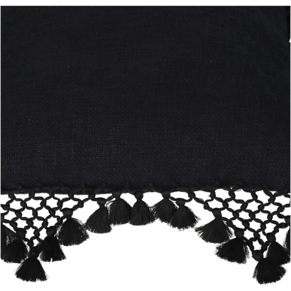 Μαξιλάρι ArteLibre Με Φούντες Μαύρο Βαμβακερό 45x45cm