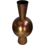 Βάζο ArteLibre Μπρονζέ Μέταλλο 30x30x70cm