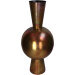 Βάζο ArteLibre Μπρονζέ Μέταλλο 30x30x70cm