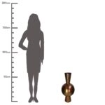 Βάζο ArteLibre Μπρονζέ Μέταλλο 30x30x70cm