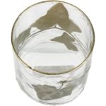 Κηροπήγιο  Φύλλο Διάφανο Γυαλί 10x10x13cm