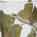 Κηροπήγιο  Φύλλο Διάφανο Γυαλί 10x10x13cm