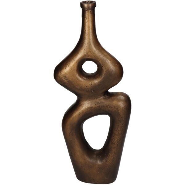 Βάζο ArteLibre Μπρονζέ Αλουμίνιο 16x5x39cm