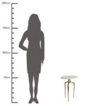 Τραπεζάκι  Λευκό Μάρμαρο 37.3x37.3x54.6cm