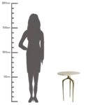 Τραπεζάκι ArteLibre Λευκό Μάρμαρο 44.2x44.2x62.2cm