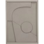 Διακοσμητικό Τοίχου ArteLibre Μπεζ Χαρτί 30x3x40cm