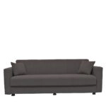 Καναπές Κρεβάτι AMETHYST Τριθέσιος Σκούρο Γκρι 214x78x78cm