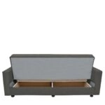 Καναπές Κρεβάτι AMETHYST Τριθέσιος Σκούρο Γκρι 214x78x78cm