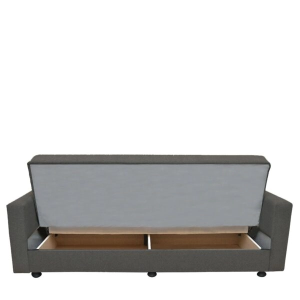 Καναπές Κρεβάτι AMETHYST Τριθέσιος Σκούρο Γκρι 214x78x78cm