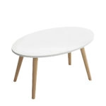 Τραπεζάκι Σαλονιού GAVIA Λευκό 80x40x42cm