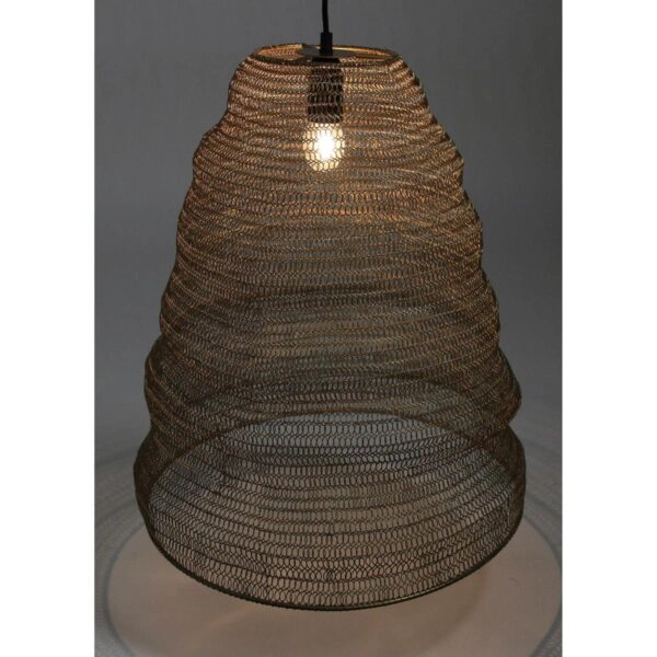 Φωτιστικό Κρεμαστό ArteLibre Χρυσό Μέταλλο 43x43x40cm