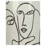 Βάζο ArteLibre Πρόσωπο Λευκό Δολομίτης 12.7x12.7x28.2cm