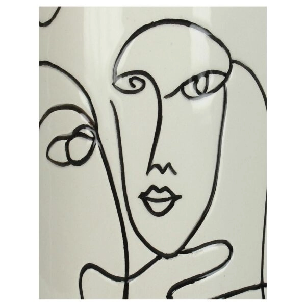 Βάζο ArteLibre Πρόσωπο Λευκό Δολομίτης 12.7x12.7x28.2cm