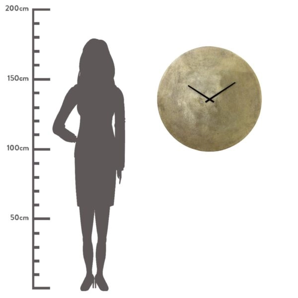 Ρολόι Τοίχου ArteLibre Χρυσό Μέταλλο 75x3x75cm