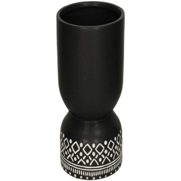 Κασπώ ArteLibre Tribal Μαύρο Κεραμικό 15x15x27.5cm