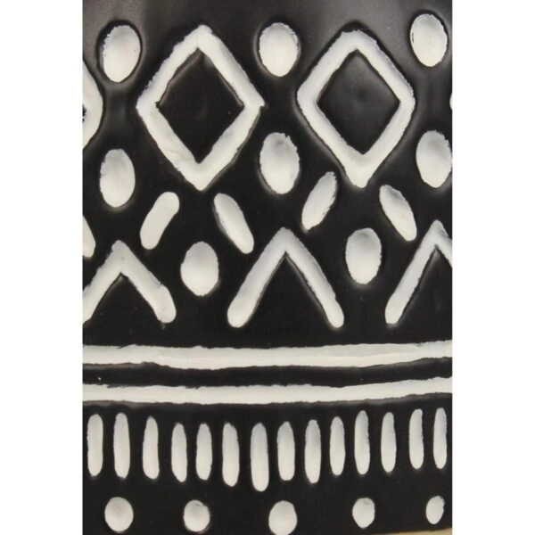 Κασπώ ArteLibre Tribal Μαύρο Κεραμικό 15x15x27.5cm