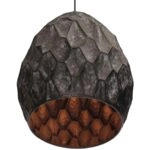 Φωτιστικό Κρεμαστό  Μαύρο Μέταλλο 35x35x31cm