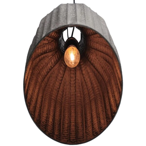 Φωτιστικό Κρεμαστό  Μαύρο Μέταλλο 28.5x28.5x37cm