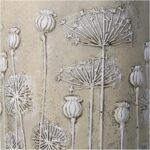 Κασπώ ArteLibre Λουλούδια Ιβουάρ Τσιμέντο 18x18x30cm