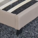 Κρεβάτι  AZALEA Capuccino PU 213x131x88cm (Στρώμα 120x200cm)