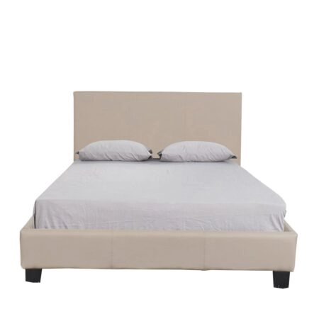 Κρεβάτι  AZALEA Capuccino PU 213x131x88cm (Στρώμα 120x200cm)