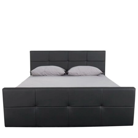 Κρεβάτι  ANEMONE Μαύρο PU Με Αποθηκευτικό Χώρο 217.5x170.5x100cm(Στρώμα 160x200cm)