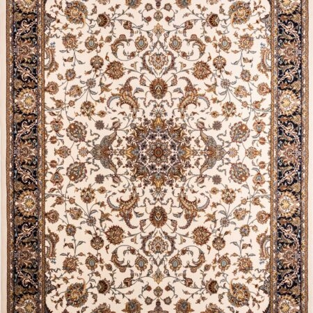 ΧΑΛΙ ROYAL SILK 003/W CREAM-BLUE - 200cm x 285cm