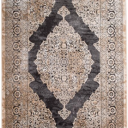 ΧΑΛΙ VELVET 6185/Anthracite Beige - 160cm x 230cm