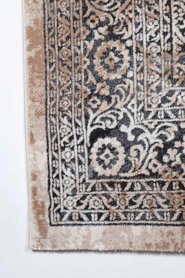 ΧΑΛΙ VELVET 6185/Anthracite Beige - 160cm - Στρογγυλό