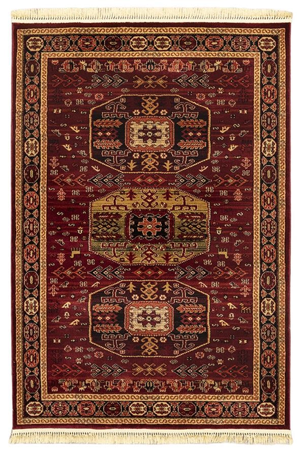 ΧΑΛΙ PERSIA 6057 BURGUNDY ΜΕ ΚΡΟΣΣΙ - SET067(2x140,1x200)