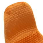 Καρέκλα Sila  βελούδο κεραμιδί-μαύρο χρυσό πόδι