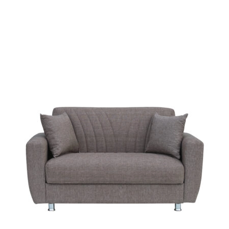 Καναπές Κρεβάτι Διθέσιος JUAN Καφέ 150x84x86cm