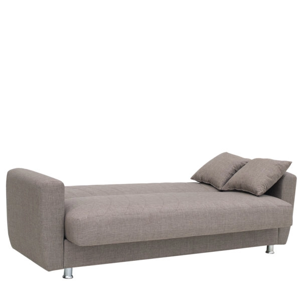 Καναπές Κρεβάτι Τριθέσιος  JUAN Καφέ 210x84x86cm