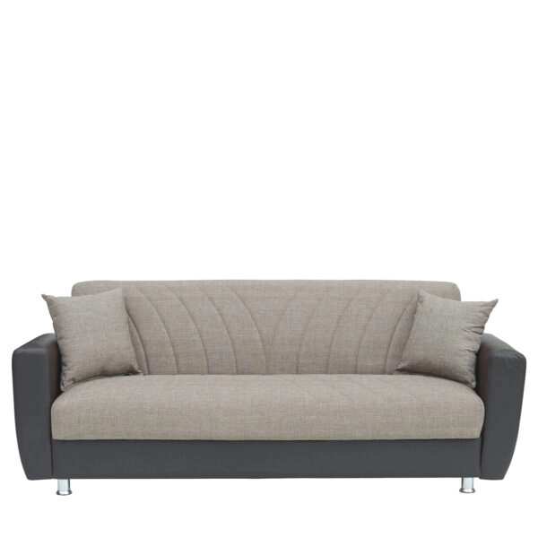 Καναπές Κρεβάτι Τριθέσιος JUAN Καφέ/Μπεζ 210x84x86cm