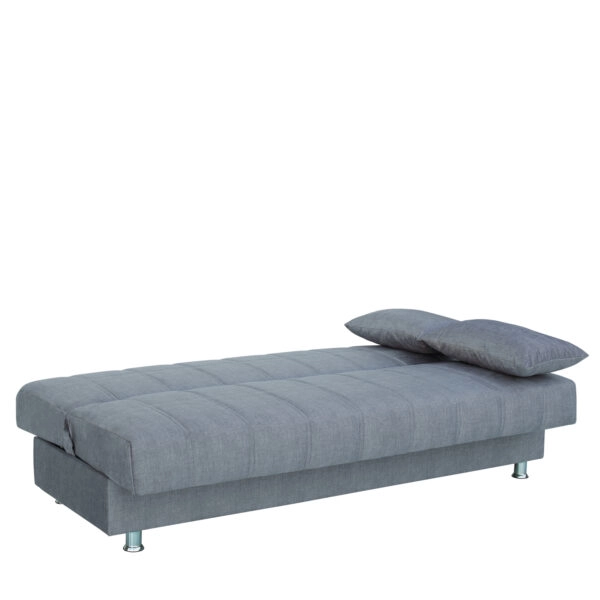 Καναπές Κρεβάτι Τριθέσιος LAURA II Γκρι 190x84x86cm