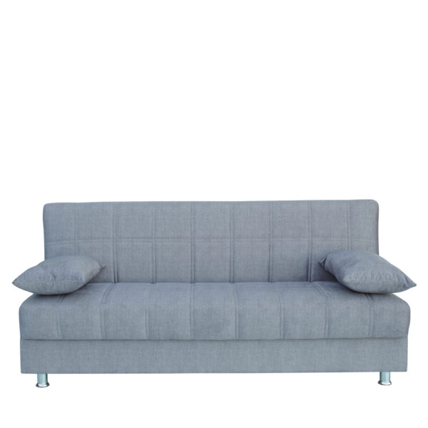 Καναπές Κρεβάτι Τριθέσιος LAURA II Γκρι 190x84x86cm